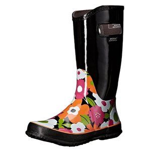 BOGS Unisex Kids Spring Flowers Rain Boot